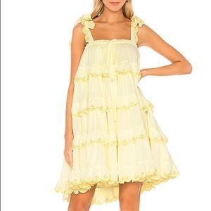 Brand New Innika Choo Biigdres yellow gingham